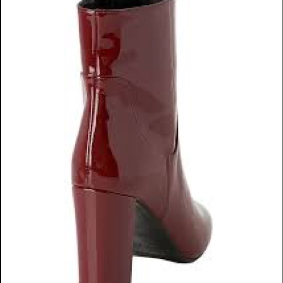 Lk Bennett Pellino Red Patent Ankle Boots - Picture 3 of 6